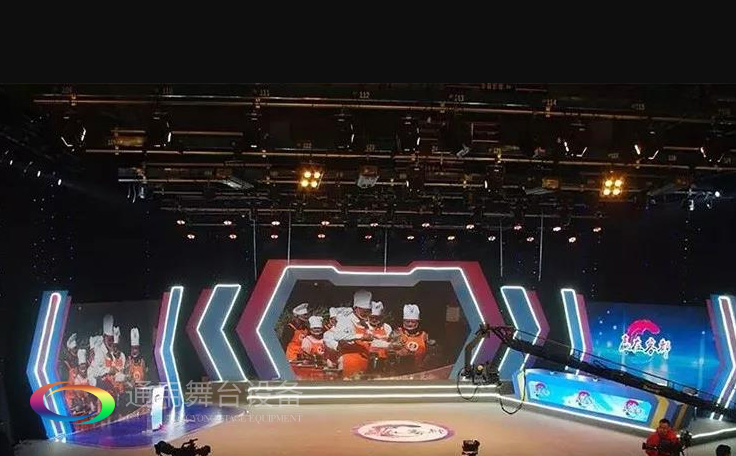 坐標(biāo)廣東梅州！通用舞臺承接梅州廣播電視臺演播廳項目