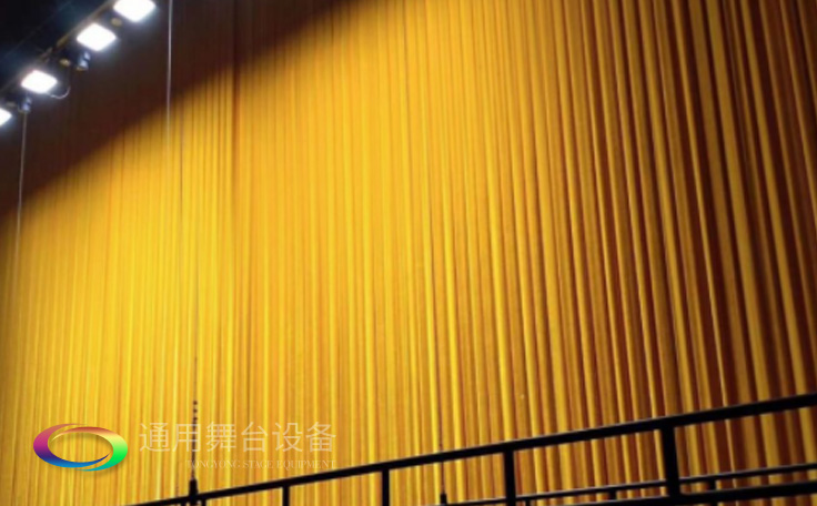 舞臺幕、舞臺阻燃幕布B1級阻燃金絲絨密絲絨大幕側(cè)幕電動對開幕軌道
