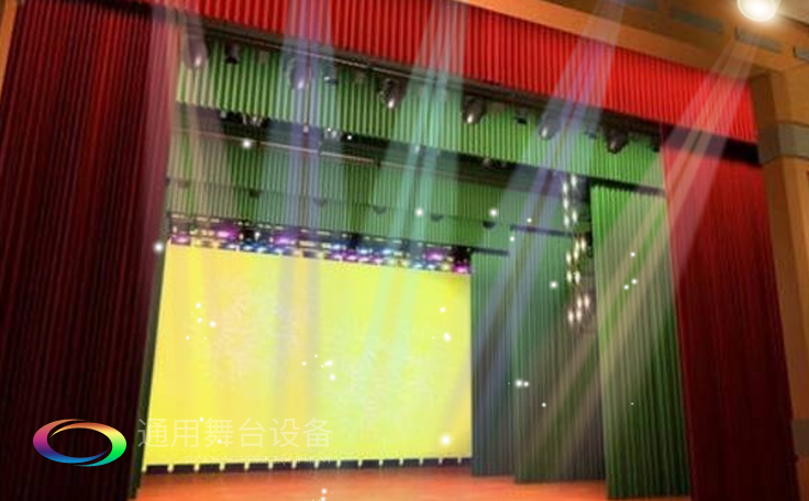淮安市淮陰開明實(shí)驗(yàn)學(xué)校報(bào)告廳 機(jī)械舞臺(tái)吊桿、剛性防火幕項(xiàng)目竣工