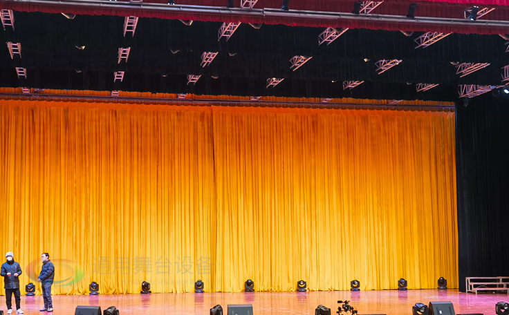學校禮堂、報告廳 大型舞臺阻燃幕布廠家定做